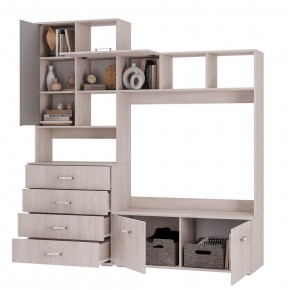 Гостиная Белла (модульная) ясень белый в Миассе - miass.ok-mebel.com | фото 3