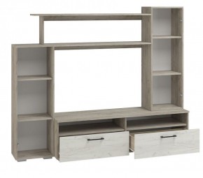 Гостиная Эмма МИНИ (Дуб Крафт серый/белый) в Миассе - miass.ok-mebel.com | фото 2