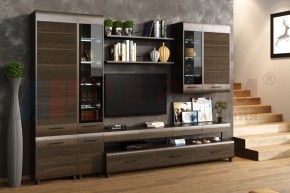 Гостиная Камелия Композиция 1 (Гикори Джексон темный) в Миассе - miass.ok-mebel.com | фото