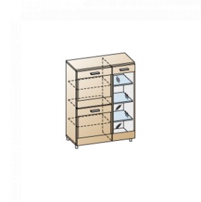Гостиная Камелия Композиция 6 (Гикори Джексон темный) в Миассе - miass.ok-mebel.com | фото 7
