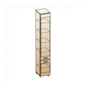 Гостиная Камелия Композиция 7 (Гикори Джексон темный) в Миассе - miass.ok-mebel.com | фото 2