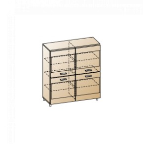 Гостиная Камелия Композиция 8 (Гикори Джексон светлый) в Миассе - miass.ok-mebel.com | фото 2
