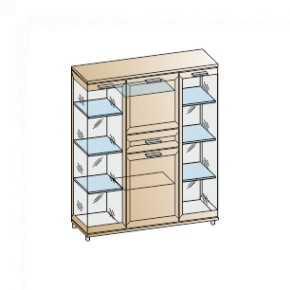 Гостиная Мелисса Композиция 6 (Акация Молдау) в Миассе - miass.ok-mebel.com | фото 2