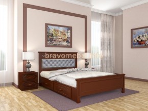 ГРАЦИЯ Кровать из массива 1600 с 2-мя ящиками  в Миассе - miass.ok-mebel.com | фото 2