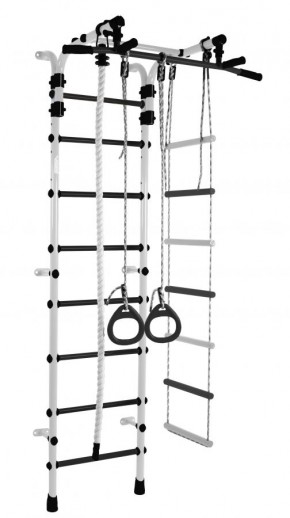 ДСК Орленок цв.белый-черный: турник, кольца, канат, веревочная лестница в Миассе - miass.ok-mebel.com | фото
