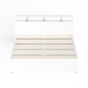 Камелия Кровать 1800, цвет белый, ШхГхВ 183,5х217х78,2 см., сп.м. 1800х2000 мм., без матраса, основание есть в Миассе - miass.ok-mebel.com | фото 3