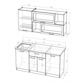 КИРА Кухонный гарнитур Стандарт (1600 мм ) в Миассе - miass.ok-mebel.com | фото 2