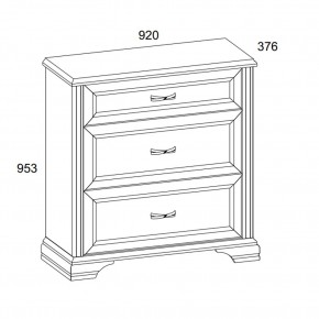 Комод 3S, MONAKO, цвет Сосна винтаж/дуб анкона в Миассе - miass.ok-mebel.com | фото 2