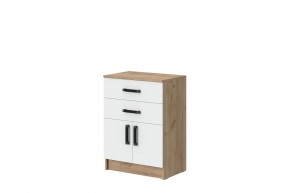 Комод Эконом (Дуб крафт золотой/Белый текстурный) в Миассе - miass.ok-mebel.com | фото