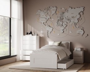 Комод КАСТОР с пятью ящиками, цвет белый в Миассе - miass.ok-mebel.com | фото 3
