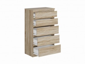 Комод КАСТОР с пятью ящиками, цвет Дуб Сонома в Миассе - miass.ok-mebel.com | фото 2