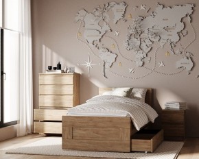 Комод КАСТОР с пятью ящиками, цвет Дуб Сонома в Миассе - miass.ok-mebel.com | фото 3