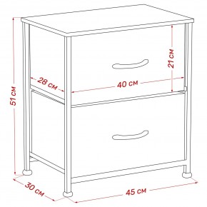 Комод Leset Линкс 2 ящ. (к/з), Каркас Белый, ящики Белые в Миассе - miass.ok-mebel.com | фото 8