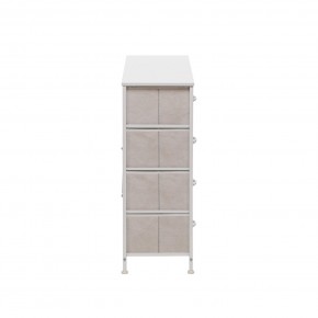 Комод Leset Линкс 8 ящ. (к/з), Каркас Белый, ящики Белые в Миассе - miass.ok-mebel.com | фото 5