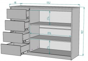 Комод Мальта K116 в Миассе - miass.ok-mebel.com | фото 2