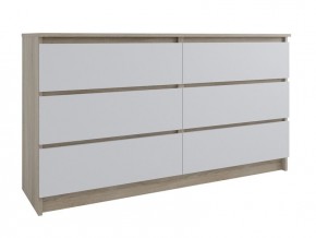 Комод МОРИ МК 1380.6 (Дуб Сонома/Белый) в Миассе - miass.ok-mebel.com | фото