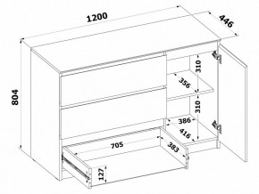 Комод Т-3Р в Миассе - miass.ok-mebel.com | фото 4