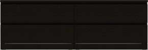 Комод Варма 4Д низкий с четырьмя выдвижными ящиками, цвет ясень черный в Миассе - miass.ok-mebel.com | фото 2
