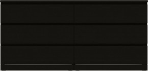 Комод Варма 6Д большой с шестью выдвижными ящиками, цвет ясень черный в Миассе - miass.ok-mebel.com | фото 2
