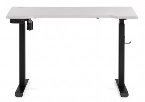 Компьютерный стол Маркос с механизмом подъема 120х75х75 белая шагрень / черный в Миассе - miass.ok-mebel.com | фото 3