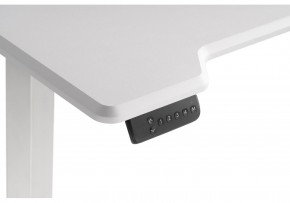 Компьютерный стол Маркос с механизмом подъема 120х75х75 белый / шагрень белая в Миассе - miass.ok-mebel.com | фото 7