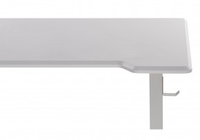 Компьютерный стол Маркос с механизмом подъема 120х75х75 белый / шагрень белая в Миассе - miass.ok-mebel.com | фото 8