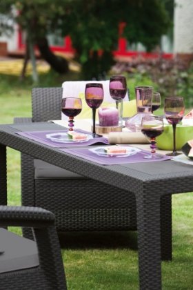 Комплект мебели Корфу Фиеста (Corfu fiesta set) капучино - песок в Миассе - miass.ok-mebel.com | фото 3