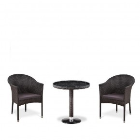 Комплект плетеной мебели T601/Y350A-W53 Brown (2+1) в Миассе - miass.ok-mebel.com | фото