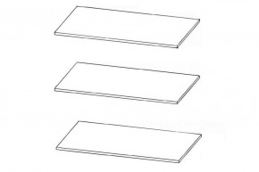 Комплект полок к шкафу JSZF 2d2s (МС Индиана) дуб саттер в Миассе - miass.ok-mebel.com | фото
