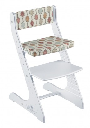 Комплект растущий стул и подушки Конёк Горбунёк Стандарт (Белый, Капелька) в Миассе - miass.ok-mebel.com | фото
