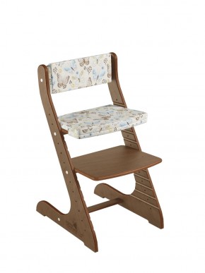 Комплект растущий стул и подушки Конёк Горбунёк Стандарт (Орех, Бабочки) в Миассе - miass.ok-mebel.com | фото
