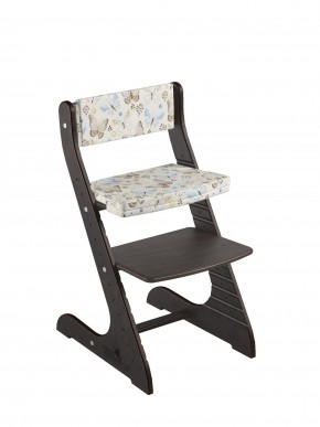 Комплект растущий стул и подушки Конёк Горбунёк Стандарт (Венге, Бабочки) в Миассе - miass.ok-mebel.com | фото