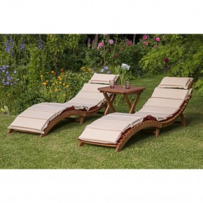 Комплект шезлонги и столик AFM-803A-T133 Beige (2+1) в Миассе - miass.ok-mebel.com | фото