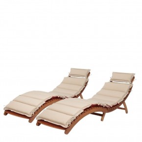 Комплект шезлонги и столик AFM-803A-T133 Beige (2+1) в Миассе - miass.ok-mebel.com | фото 2