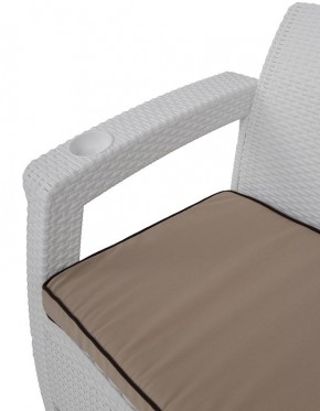 Комплект уличной мебели Yalta Premium Terrace Set (Ялта) белый (+подушки под спину) в Миассе - miass.ok-mebel.com | фото 5