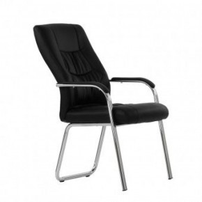 Кресло Barneo K-15 для посетителей и переговорных (черный) в Миассе - miass.ok-mebel.com | фото