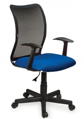 Кресло BRABIX "Spring MG-307", с подлокотниками, комбинированное синее/черное TW, 531404 в Миассе - miass.ok-mebel.com | фото