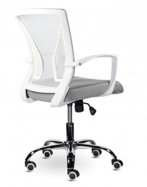 Кресло BRABIX "Wings MG-306" (пластик белый, хром, сетка, серое) 532012 в Миассе - miass.ok-mebel.com | фото 4