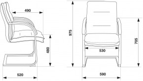 Кресло Бюрократ T-9927SL-LOW-V/BLACK в Миассе - miass.ok-mebel.com | фото 4