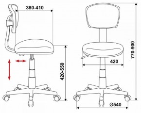 Кресло детское Бюрократ CH-299/ABSTRACT мультиколор абстракция в Миассе - miass.ok-mebel.com | фото 4