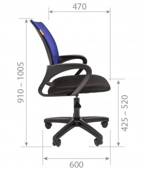 Кресло для оператора CHAIRMAN 696  LT (ткань стандарт 15-21/сетка TW-01) в Миассе - miass.ok-mebel.com | фото 5
