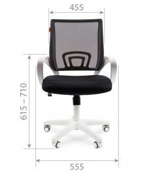 Кресло для оператора CHAIRMAN 696 white (ткань TW-11/сетка TW-01) в Миассе - miass.ok-mebel.com | фото 4
