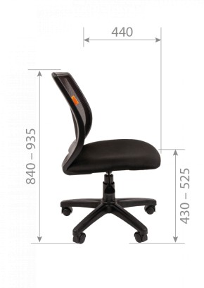 Кресло для оператора CHAIRMAN 699 Б/Л (ткань стандарт/сетка TW-01) в Миассе - miass.ok-mebel.com | фото 7