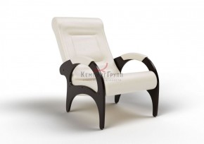 Кресло для отдыха Римини 19-К-КР (экокожа/венге) КРЕМ в Миассе - miass.ok-mebel.com | фото 1
