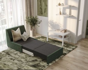Кресло для отдыха Йоки тёмно-зелёный, ткань рогожка в Миассе - miass.ok-mebel.com | фото 4