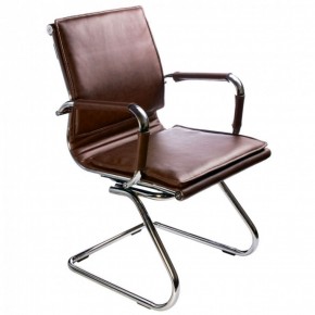 Кресло для посетителя Бюрократ CH-993-Low-V/Brown коричневый в Миассе - miass.ok-mebel.com | фото