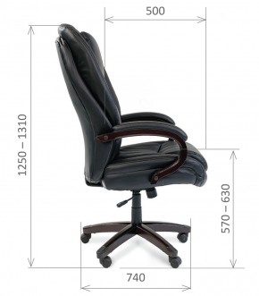 Кресло для руководителя CHAIRMAN  408 (Натуральная кожа) в Миассе - miass.ok-mebel.com | фото 6