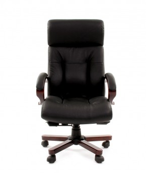 Кресло для руководителя CHAIRMAN  421 (Натуральная кожа) Черное в Миассе - miass.ok-mebel.com | фото 2