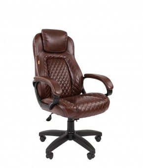 Кресло для руководителя  CHAIRMAN 432 (Экокожа коричневая) в Миассе - miass.ok-mebel.com | фото 1