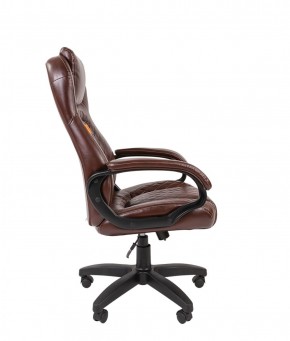 Кресло для руководителя  CHAIRMAN 432 (Экокожа коричневая) в Миассе - miass.ok-mebel.com | фото 3